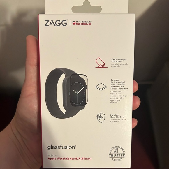 Zagg GlassFusion for Apple Watch 45mm - Picture 1 of 4